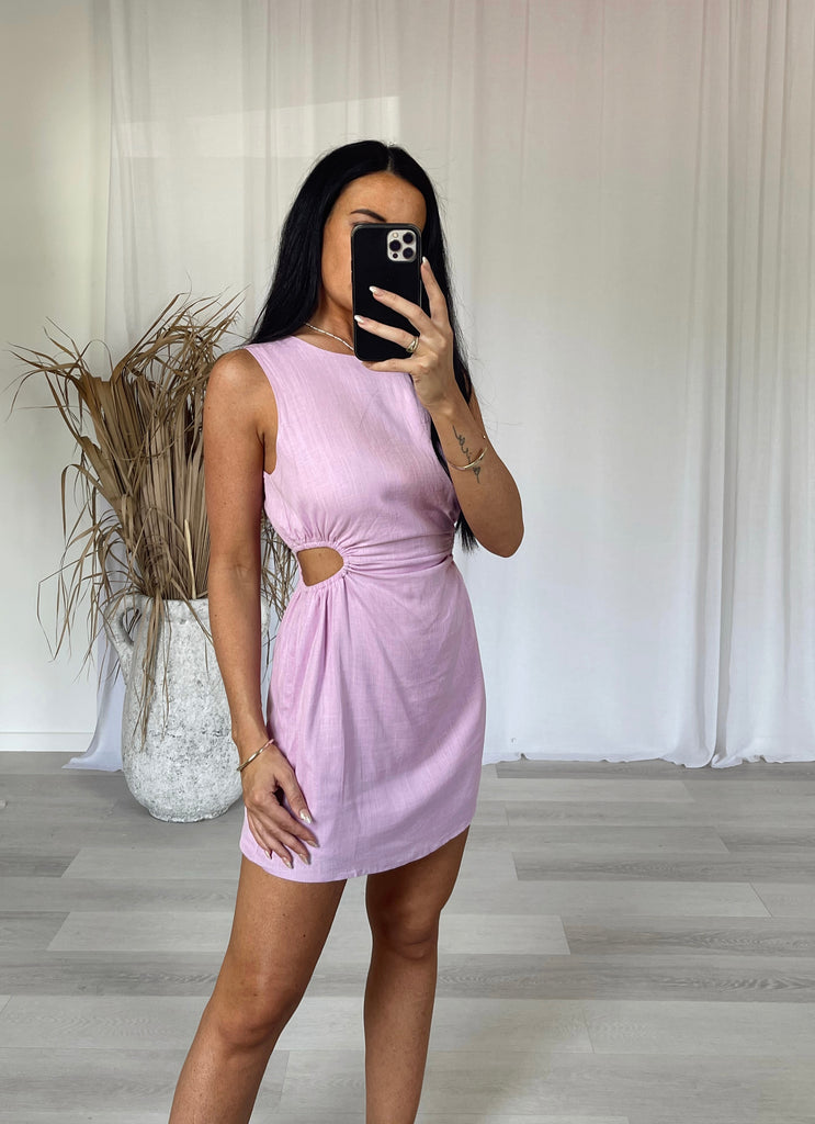 Shelby Cut Out Dress - Lilac