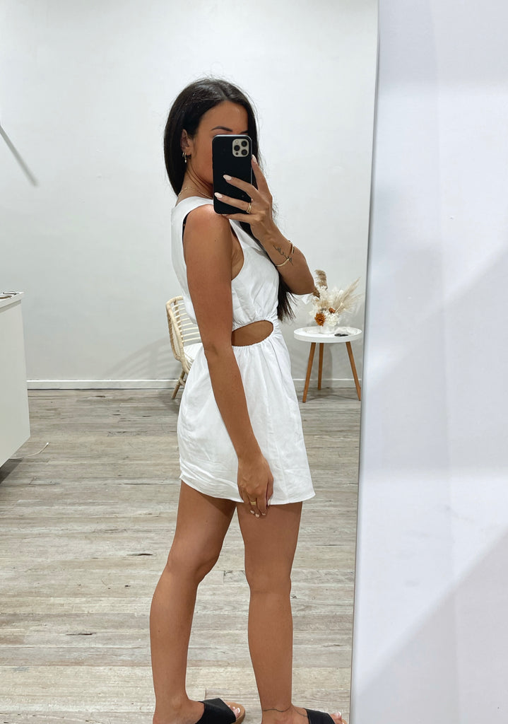 Shelby Cut Out Dress - White