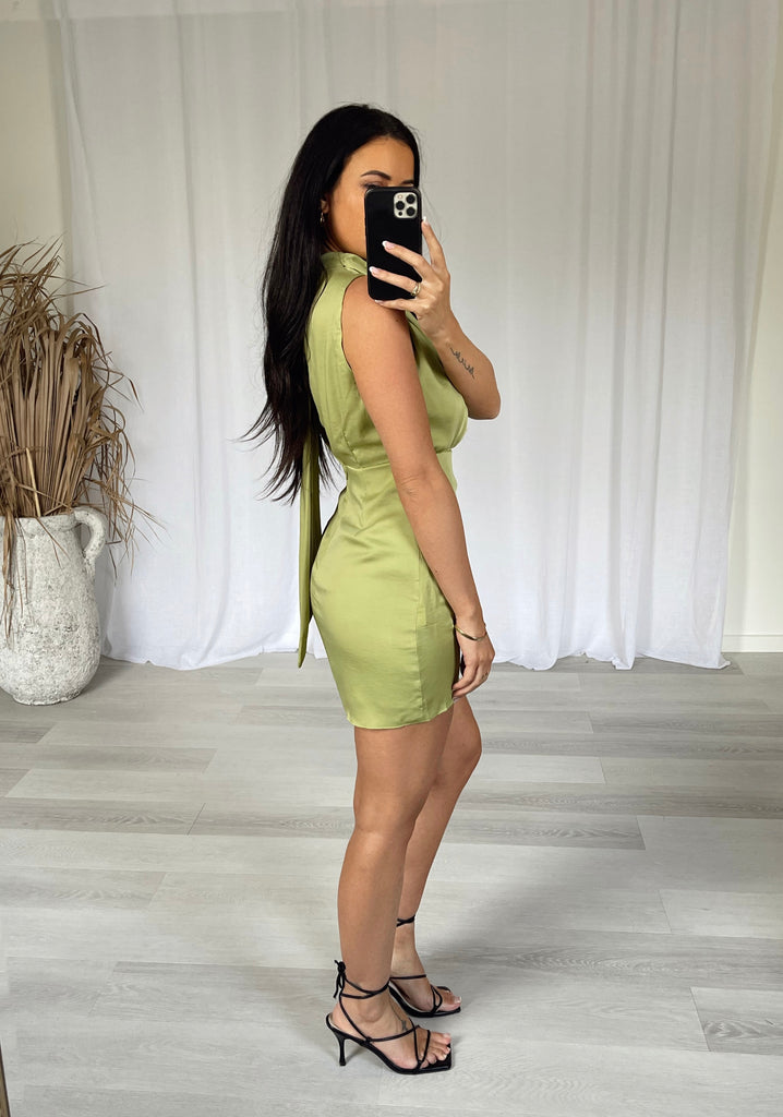 Mandy Mini Dress - Lime