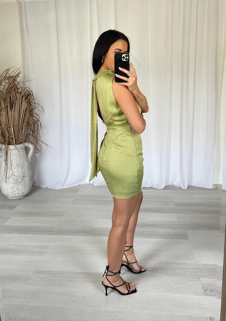 Mandy Mini Dress - Lime