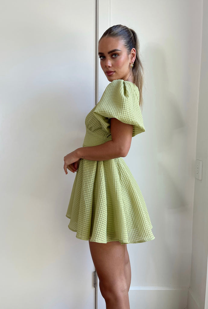 Abbey Mini Dress - Olive